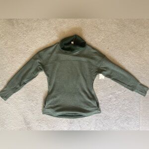 Heather Green Cowl Neck Sweater (NWT)